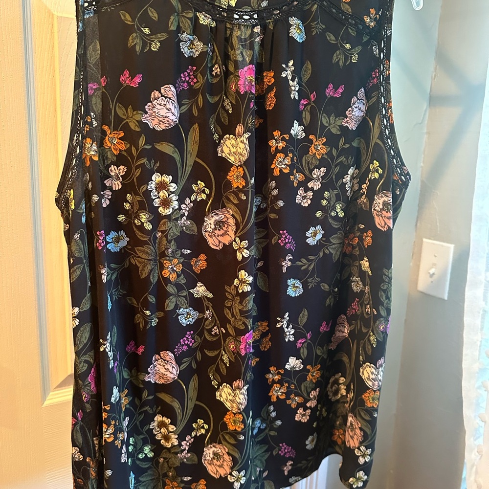 LOFT Black Blouse Top